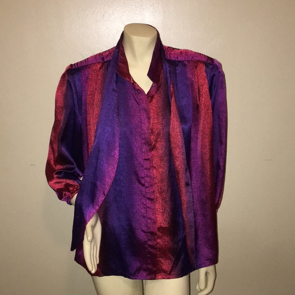 80s Vintage Blouse RARE - Picture 2 of 4